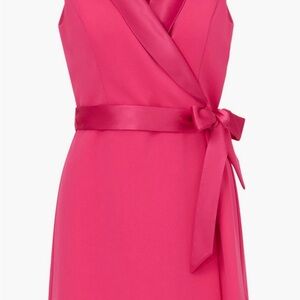 Adrianna Papell - Crepe Tuxedo Dress (Pink, 8)